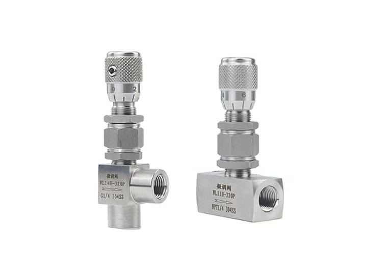 G 1/8 1/4 3/8 NPT 1/2 Edelstahl 304 Nadelventil Mikrodosierung Durchflussregelventil Controller for Wasser(G Thread-normal Precision-straight,0.25 Inch)