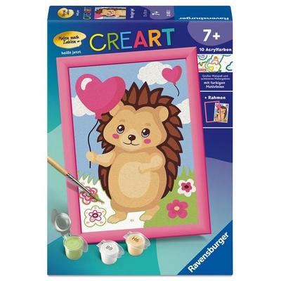 CreArt, Malen nach Zahlen Kinder - Herziger Igel