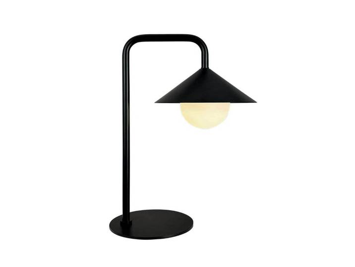 Nova LED-Akku-Tischleuchte, schwarz matt - Dyberg Larsen - Terrasse - Skandinavisch - Metall - Einflammig