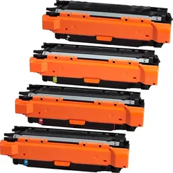 4 Kompatible Toner ersetzt HP CE260A+261A-63A 647A Multipack KCMY