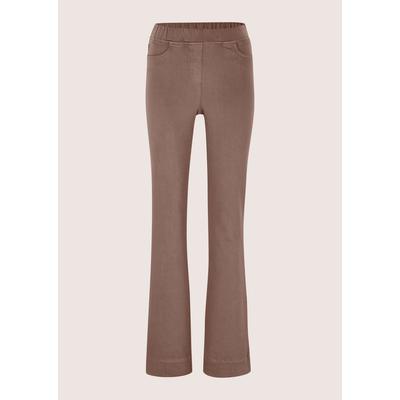 Regular-fit-Jeans MADELEINE "Jeans Thermo-Bootcut-Jeans zum Schlüpfen", Damen, Gr. 20, braun (tabakbraun), Jeans
