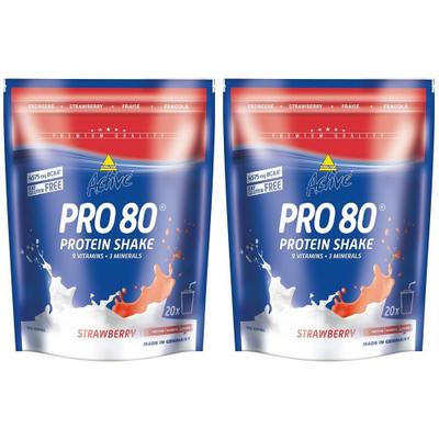 Inkospor Active Pro 80, Erdbeere, Pulver 2x 2x500 g