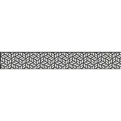 GroJa Steckzaun Designeinsatz Leafs Aluminium Anthrazit DB 703