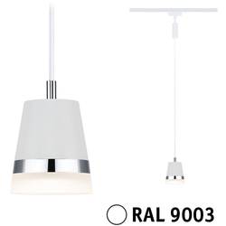 Paulmann Cone Hochvolt-Schienensystem-Leuchte URail GU10 10 W Signal-Weiß 95629