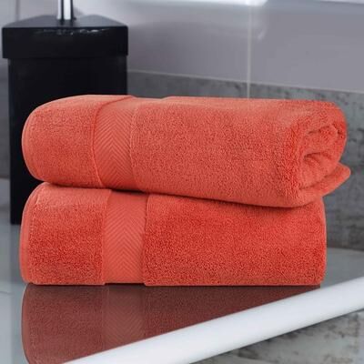 Superior Soft Oversize Zero Twist Cotton Bath Sheets (Set of 2)