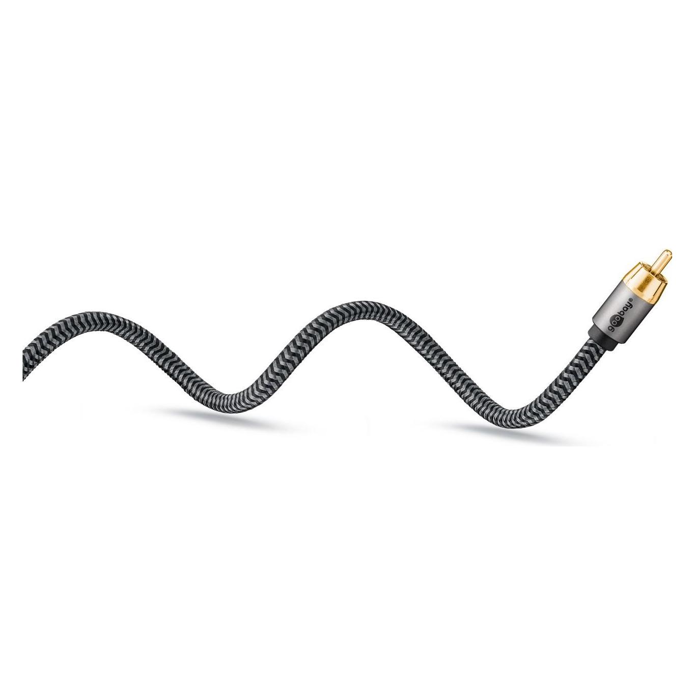 Goobay Cinch Y-Kabel, 2 m, Sharkskin Grey (2 m, Cinch Kabel) (65300)