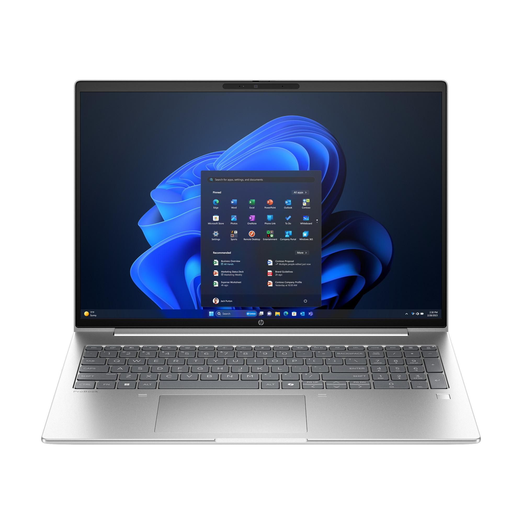 HP ProBook 4 G1i 16" WUXGA - Intel Core Ultra 5 - 16GB DDR5 High-Speed RAM - 512GB SSD - Windows 11 Pro - Tastaturbeleuchtung - Business Notebook