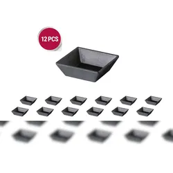 Stylepoint - 12x Schale viereckig - MST-BL5857 - 10x10,1x3,5cm - Asia