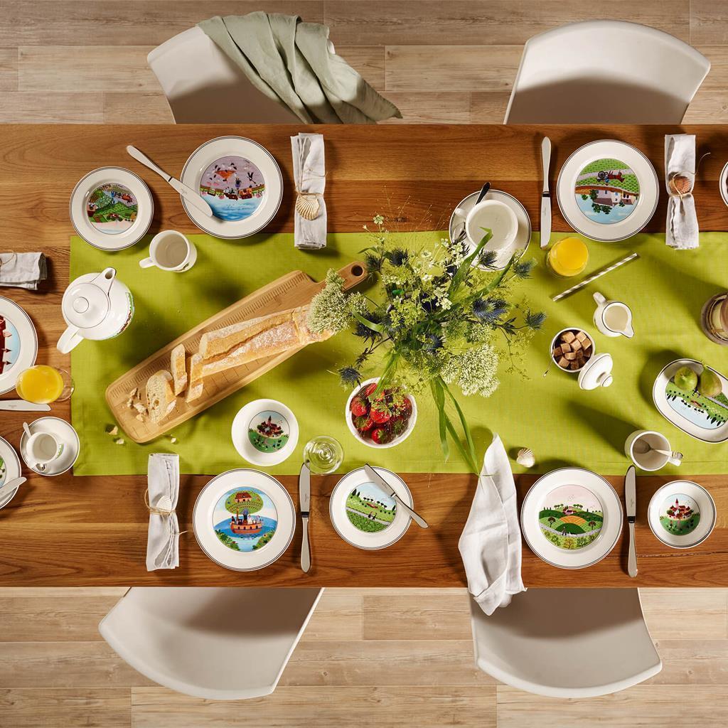 Milch- und Zuckerset VILLEROY & BOCH "Milch & Zucker Set Design Naif 2er Set bunt", bunt, 2, Porzellan, Geschirr-Sets, Milch- und Zuckerset, Spülmaschinengeeignet, Mikrowellengeeignet