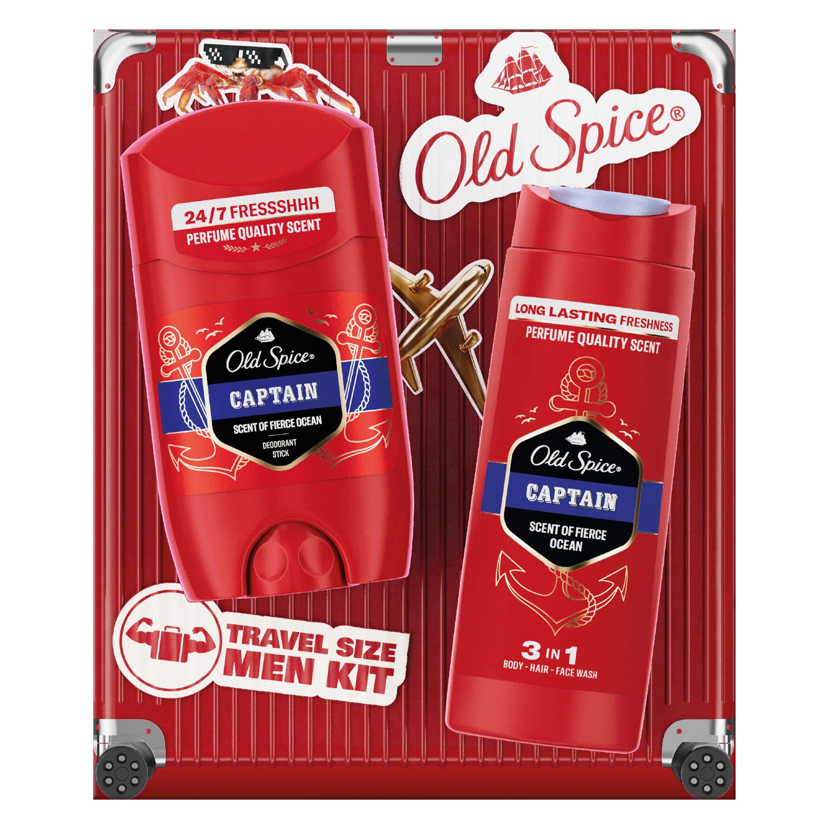 Old Spice Reisefreundliches Geschenkset mit Deostick Captain (Körperpflegeset) (73972326)