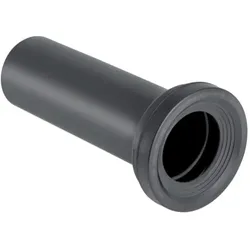 Geberit Anschlussstutzen-Set 131083161 schwarz, für Stand-WC an Wandabläufe