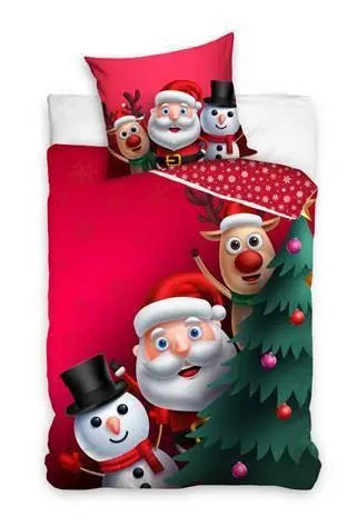 Sweet Home Kerst dekbedovertrek Santa 140 x 200 cm