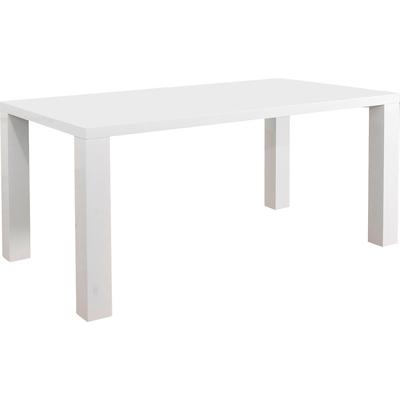 Esstisch SALESFEVER "Esbjerg - Stilvoller Tisch", weiß, B:160cm H:76cm T:90cm, Tische, Esstisch, Eleganter Hochglanz für anspruchsvolle Ästhetik