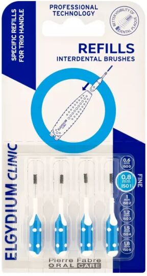Elgydium Clinic Refiils Escovilhão Azul x4