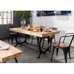 Esstisch Altholz 180x90x80 lackiert INDUSTRIAL #27