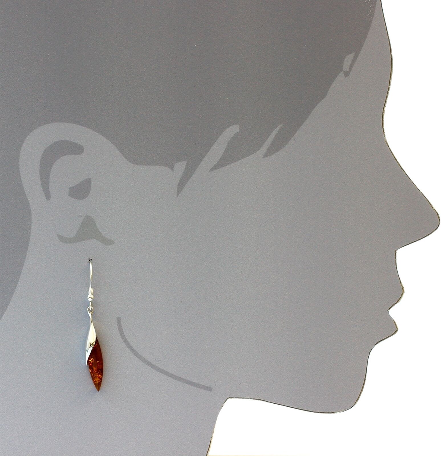 Paar Ohrhänger OSTSEE-SCHMUCK "Ostsee-Schmuck Ohrhänger Rosali Ohrhänger Rosali", weiß (weiß, neutral), Ohrringe, Damen, 50 x 7mm, Silber 925 (Sterlingsilber), Paar Ohrhänger