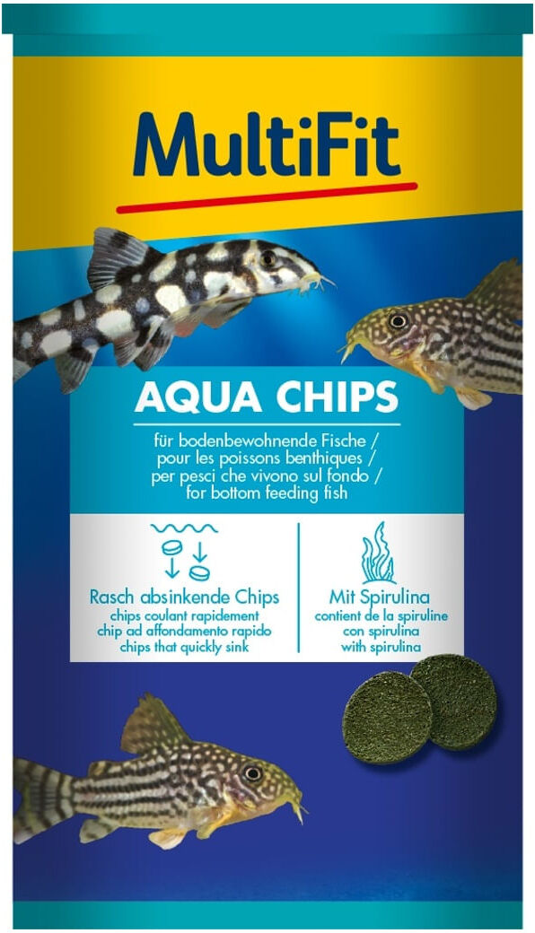 MultiFit Aqua Chips per Pesci che Vivono sul Fondo 100G