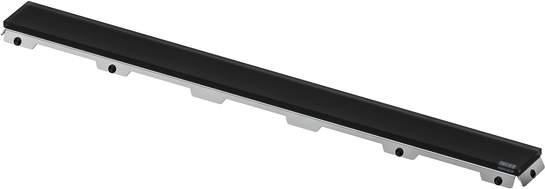 Tece drainline Glasabdeckung, schwarz satiniert, 800 mm, 600894 600894