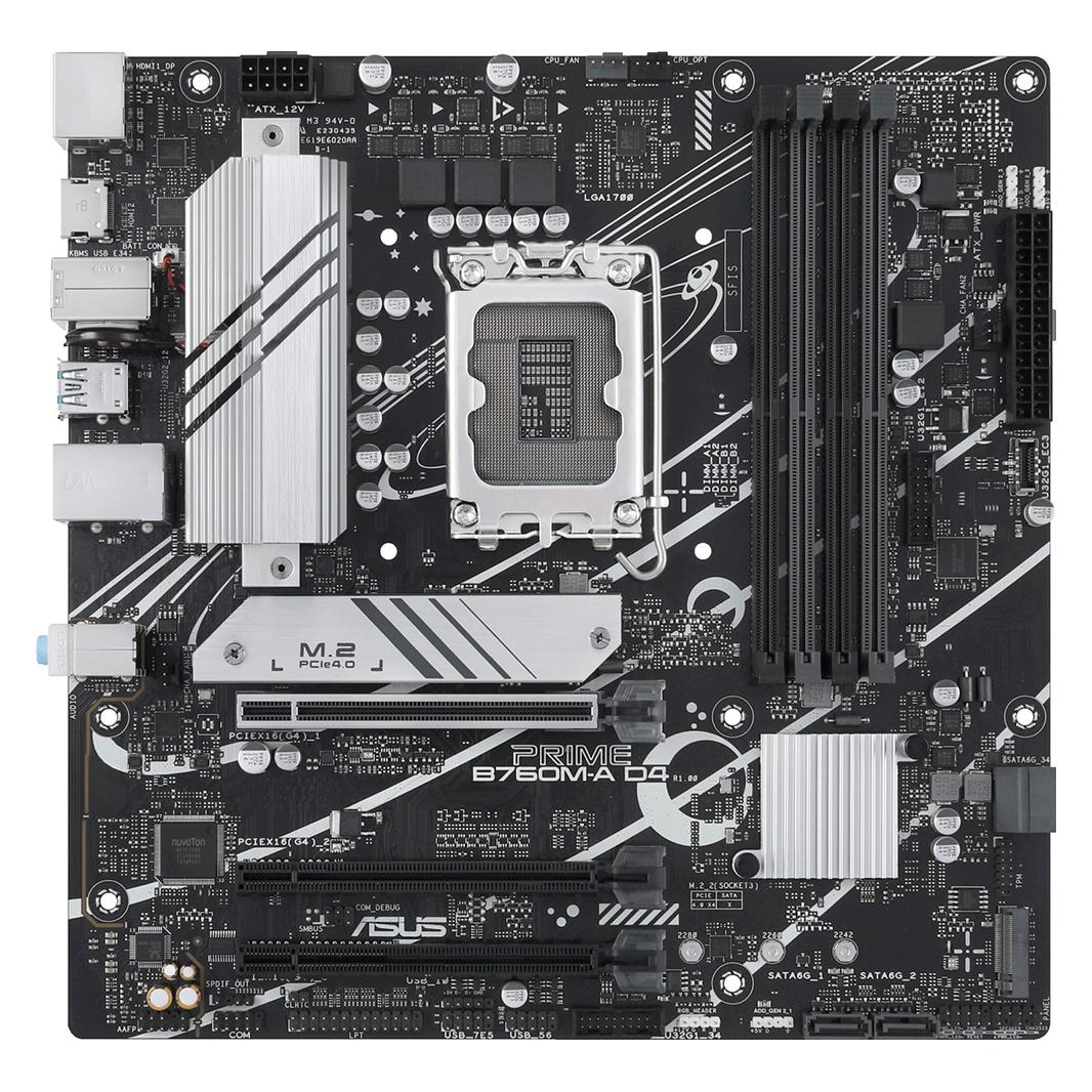ASUS PRIME B760M-A D4-CSM (LGA 1700, Intel B760, mATX) (90MB1D00-M0EAYC)