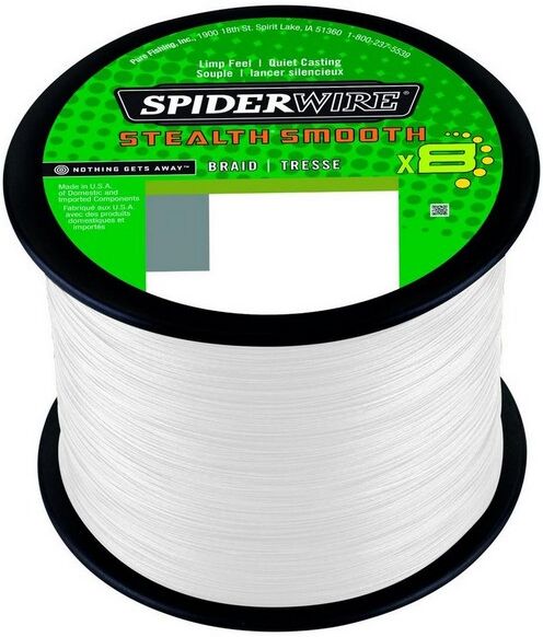 Spiderwire Stealth Smooth X8 Translucent - Påspoling-0,15mm