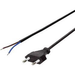 LogiLink Strom Anschlusskabel [1x Euro-Stecker - 1x offene Kabelenden] 1.50 m Schwarz CP137