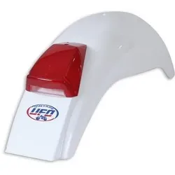 UFO, Motorrad Zubehör, HINTERER KOTFLÜGEL MIT LAMPE PRESTON '75-'79, ANCILLOTTI, VILLA FV '78-'79 WEISS