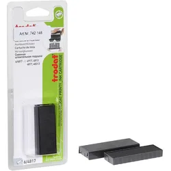 trodat Ersatzstempelkissen 6/4817 schwarz 5,6 x 1,9 cm - 2 Stück