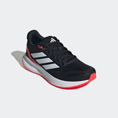 Laufschuh ADIDAS SPORTSWEAR "RUNFALCON 5", Kinder, Gr. 35,5, weiß (core schwarz, ftwr weiß, lucid rot), Synthetik, Textil, Schuhe Laufschuh