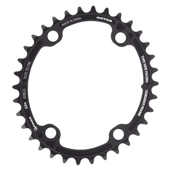 Rotor Q-Rings BCD110x4 Kompatibel mit Shimano Kurbeln: Dura-Ace R9200-P R9200 und Ultegra R8100 (44) (c01-048-17010-8434366024639)