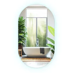 SPIEGEL 58 x 100 cm Oval Kaltweiß 6500K