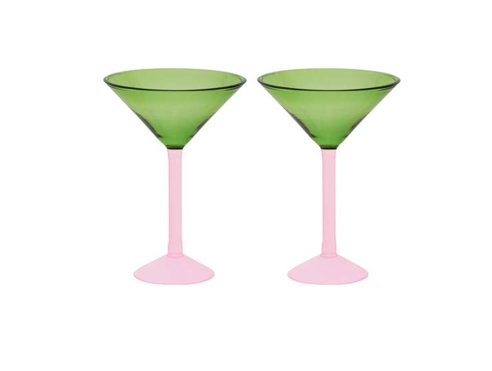 URBAN NATURE CULTURE Coffret cadeau Urban Nature Culture verres à martini lot de 2 Green