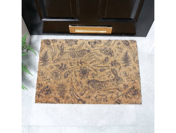 Fußmatte 6040-HAREPRINT 40 x 1 x 60cm Braun