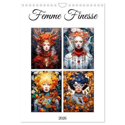 Femme Finesse (Wall Calendar 2026 DIN A4 portrait), CALVENDO 12 Month Wall Calendar