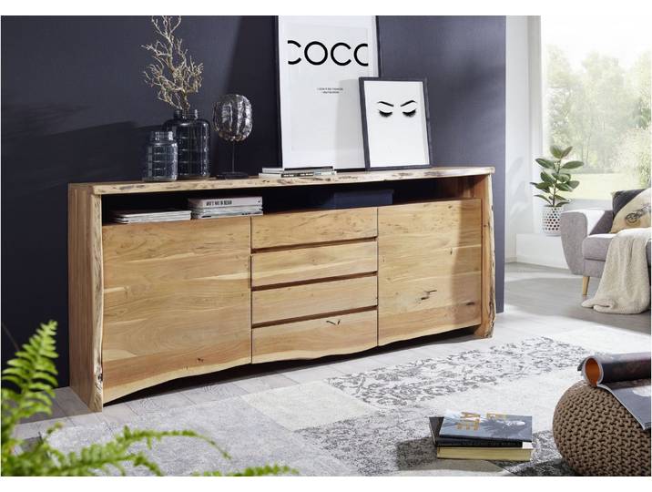 Sideboard Akazie210x45x96 natur lackiert PURE ACACIA #701
