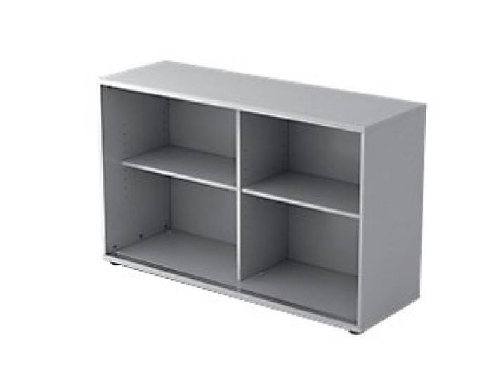 Hammerbacher Matrix Schrank Melaminharzbeschichtete Spanplatte 1 Fachboden 1.200 x 400 x 748 mm Grau