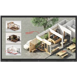 LG Digitales-Whiteboard 75TR3DQ-B, 75 Zoll, 4K UHD 3840 x 2160 Pixel, mit Touchscreen