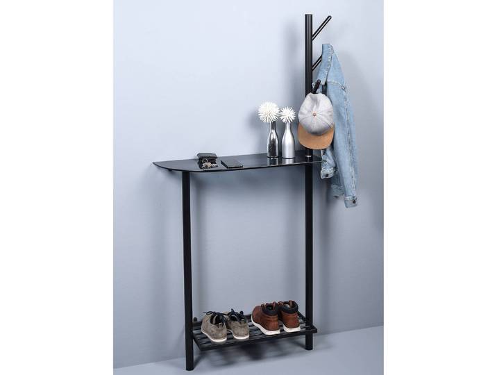 home24 Garderobe Vica 80 x 170 x 30cm zwart