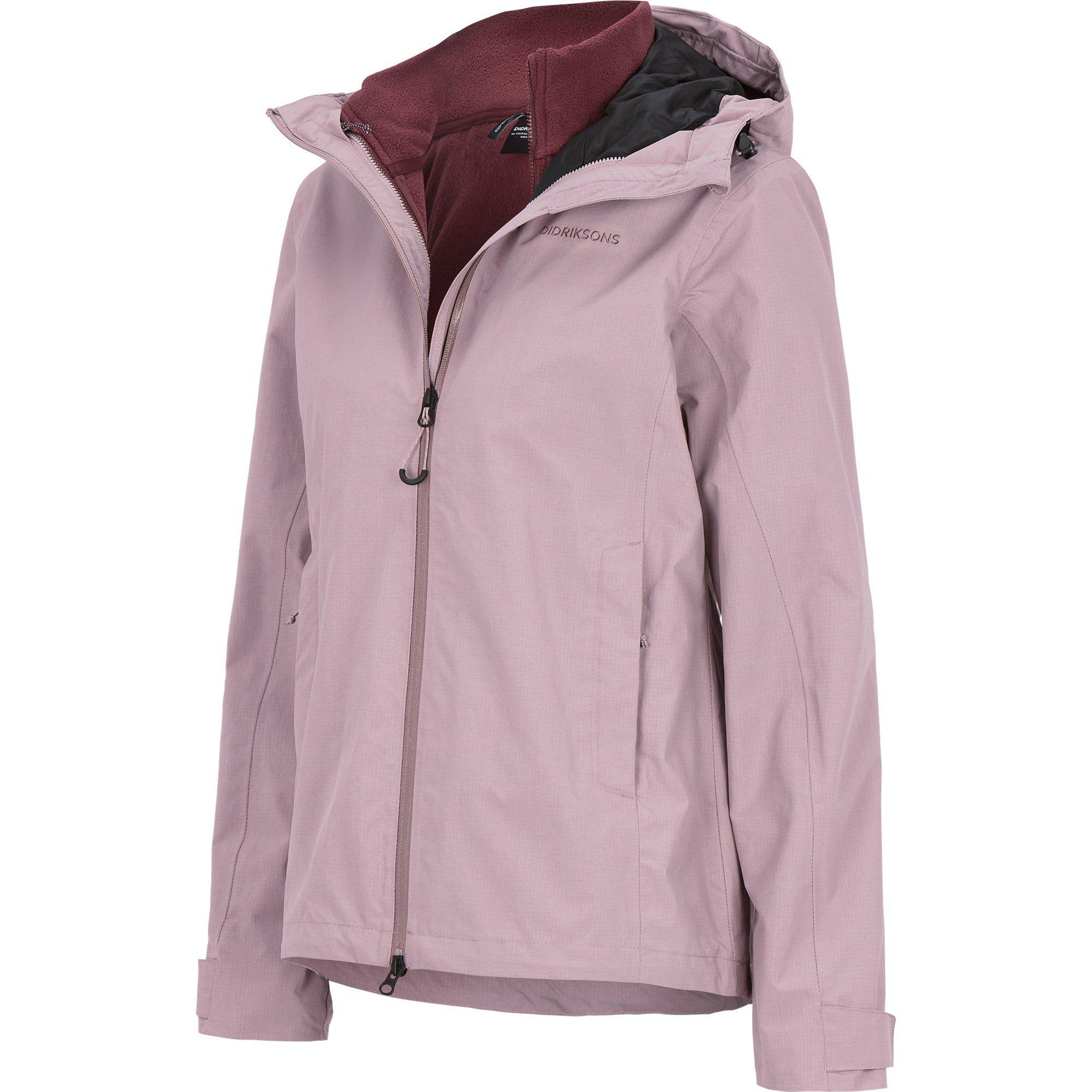 Didriksons Trinya 2 Damen Regenjacke rosa Größe XL Lifestyle Wasserdicht
