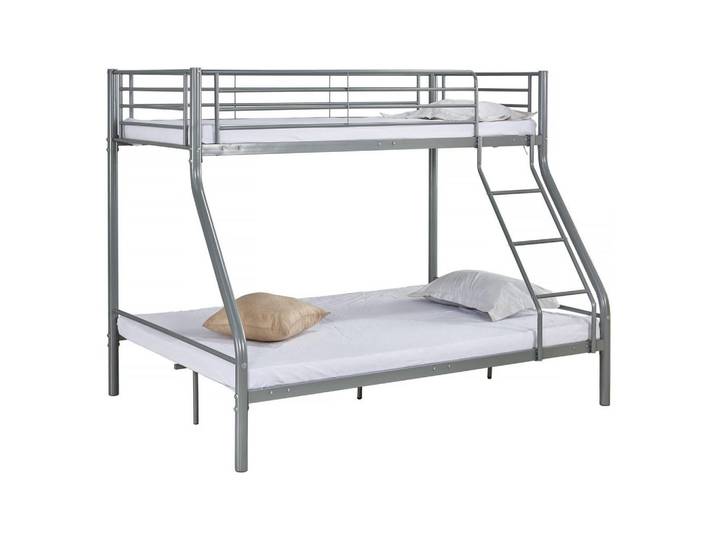 Habitat Garten Etagenbett leo Grau, Metall, 190x140 cm, Babymöbel & Kindermöbel, Kinderzimmer & Jugendzimmer, Stockbetten