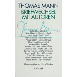 Briefwechsel mit Autoren, Belletristik von Thomas Mann