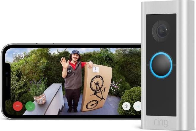 Ring Pro Video-deurbel met bedrade aansluiting en bewegingssensor voor DIN-rail montage, HD-video