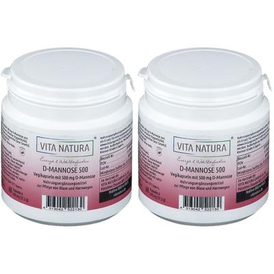 D-Mannose Kapseln 500 mg 2x 2x60 St