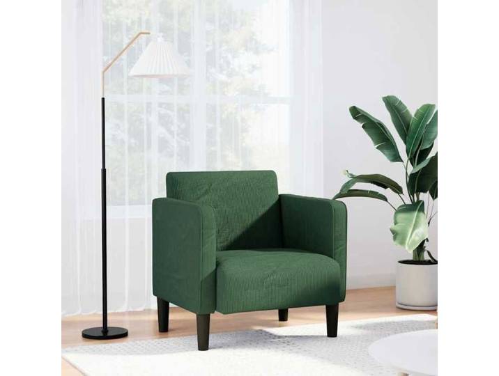 Canapé-chaise accoudoirs vert jungle 54 cm tissu velours côtelé canapé simple canapé confort fauteuil TV canapé 4100520