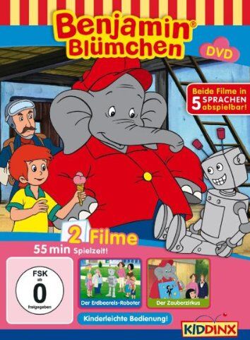 DVD Benjamin Blümchen - Der Erdbeereis- Roboter/ Der Zauberzirkus - Preis vom 08.10.2026 07:26:42 h