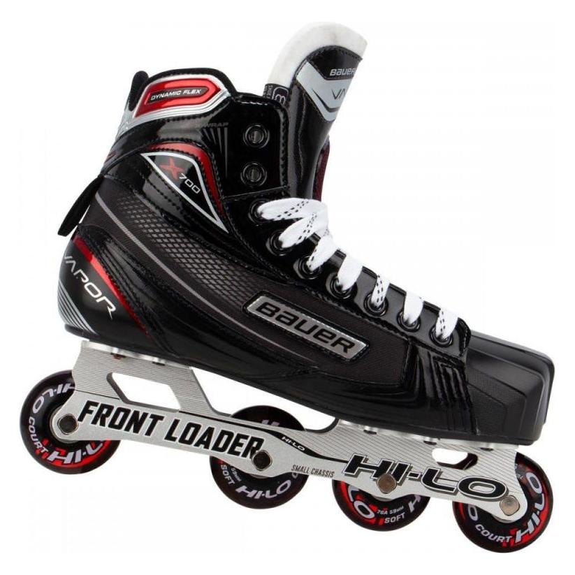 Bauer RH X700 SR Rollhockey-Torwart-Schlittschuhe (D, SR 9 - 44,5) (44.5) (Bauer)
