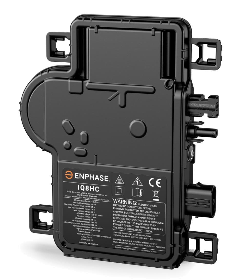 Enphase Micro-inverter IQ8HC with integrated MC4-connector