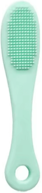 Inspire Picks Pet Silicone Finger Toothbrush Soft Cleaning Brush For Dog And Cat Teeth Nose And Face Care green