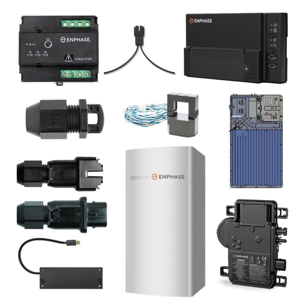 Enphase Energy System 6 x IQ8AC Microinverters & 10,5 kWh Battery