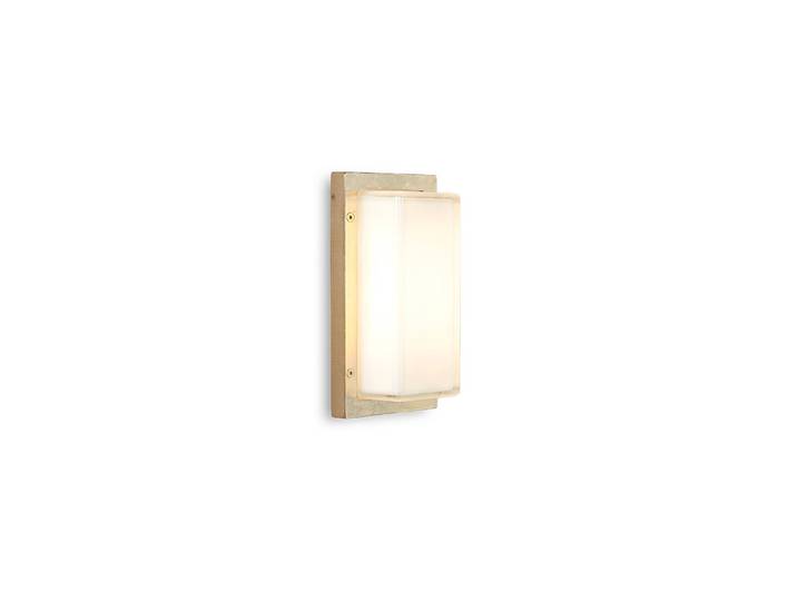 Wandlamp buiten Ice Cubic, dimbaar, messing / goud, Messing