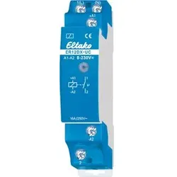 Eltako 22100002 Schaltrelais mit patentierter Duplex-Technologie und Universal-Steuerspannung, 1 Schließer 16A ER12DX-UC